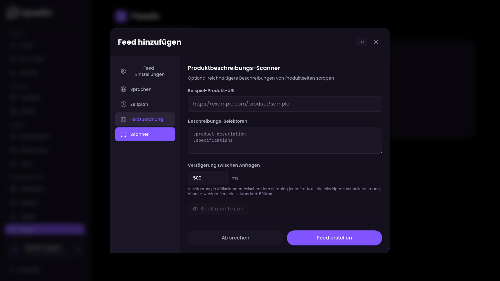 Beschreibungs-Scanner