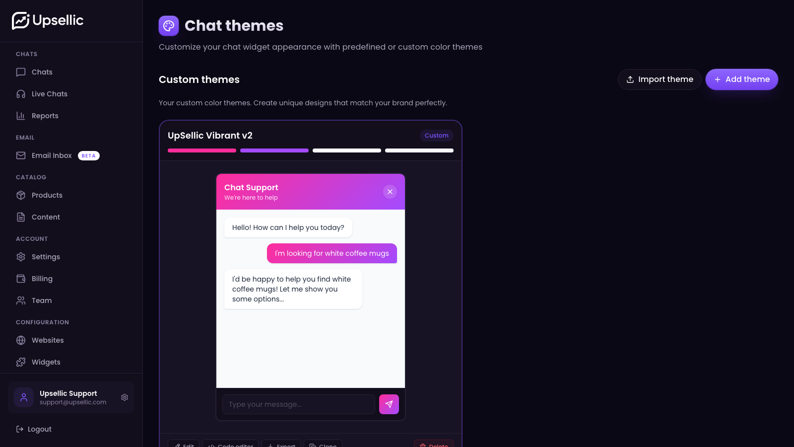 Themes list