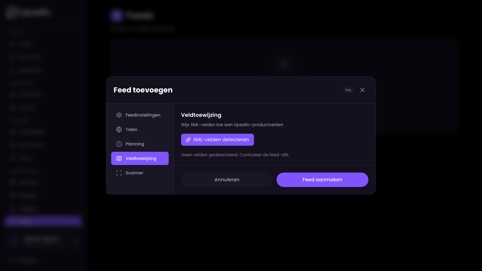 Veldtoewijzing voor detectie